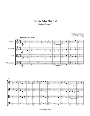 Book cover for Cailin Mo Ruinsa (String Quartet)