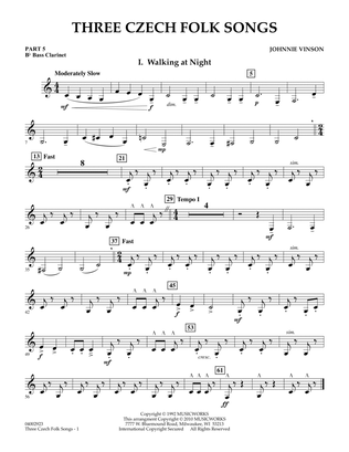 Three Czech Folk Songs - Pt.5 - Bb Bass Clarinet