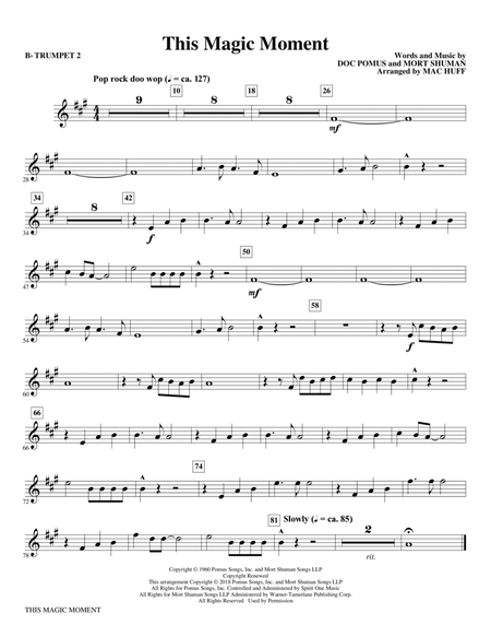 This Magic Moment (Arr. Mac Huff) - Bb Trumpet 2