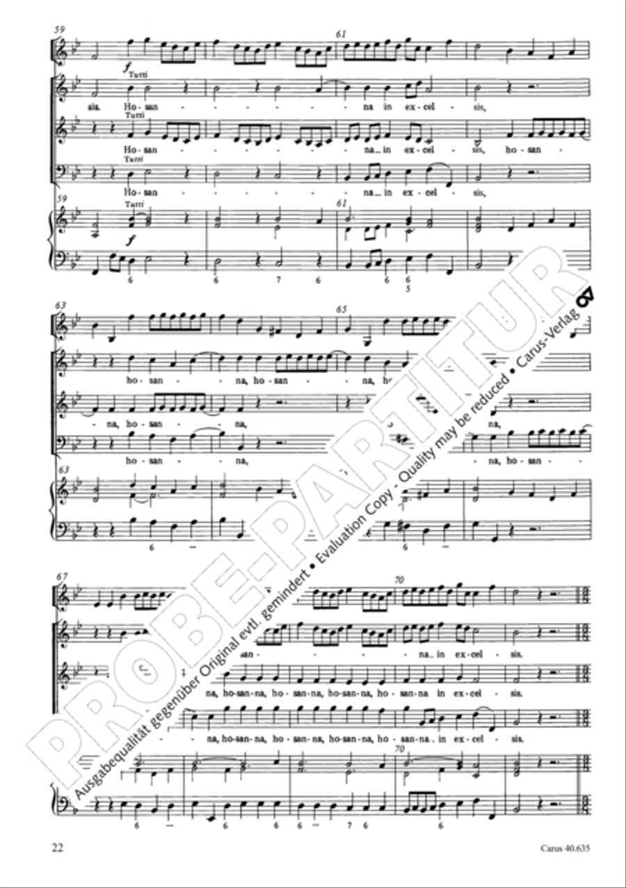 Missa civilis in B 3-Part scores gallery preview page 31