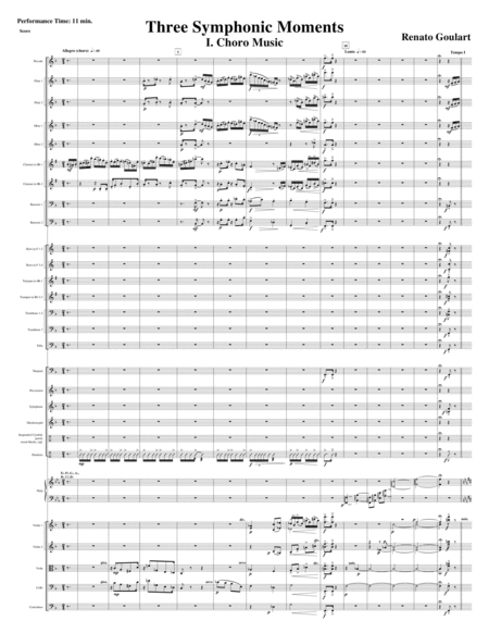 Three Symphonic Moments - Full Score image number null