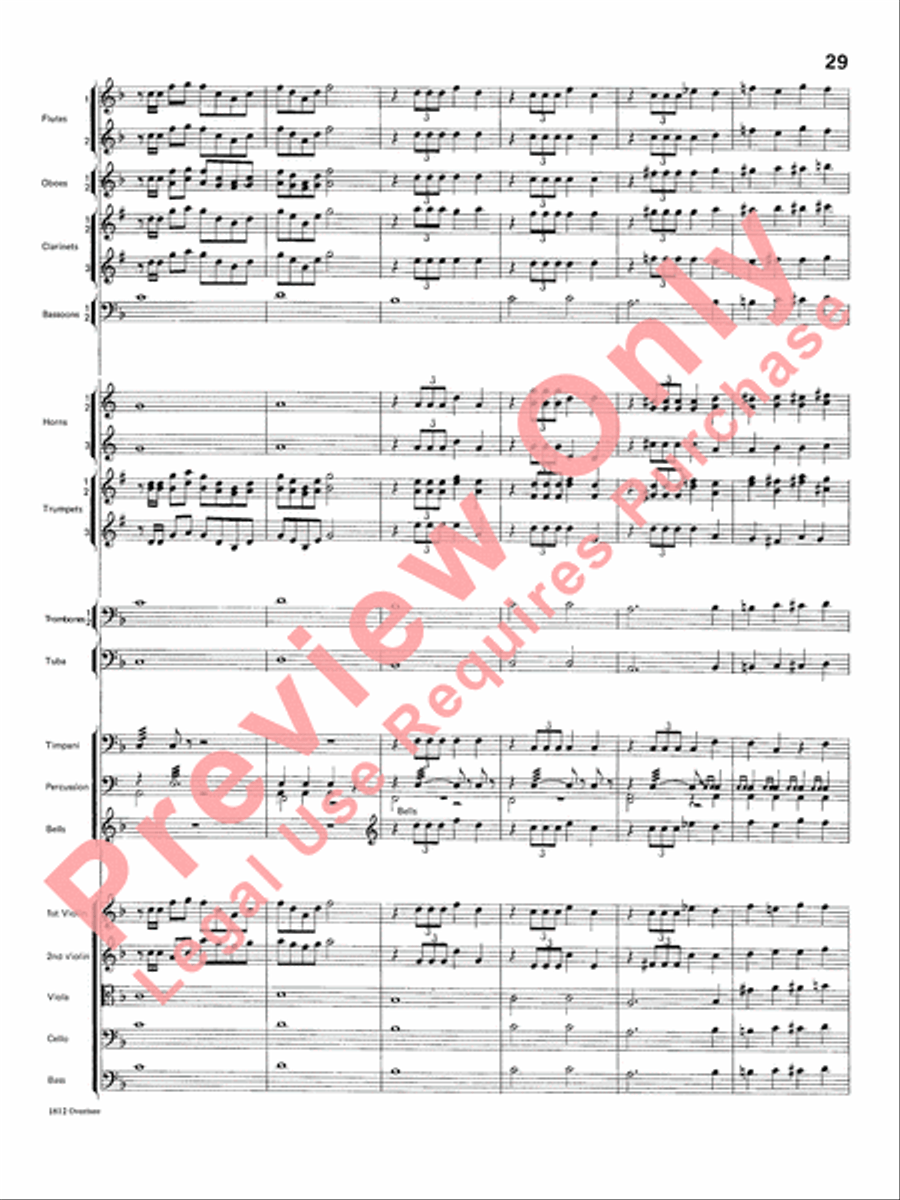 Overture 1812 Overture 1812 Full Orchestra scores gallery preview page 30