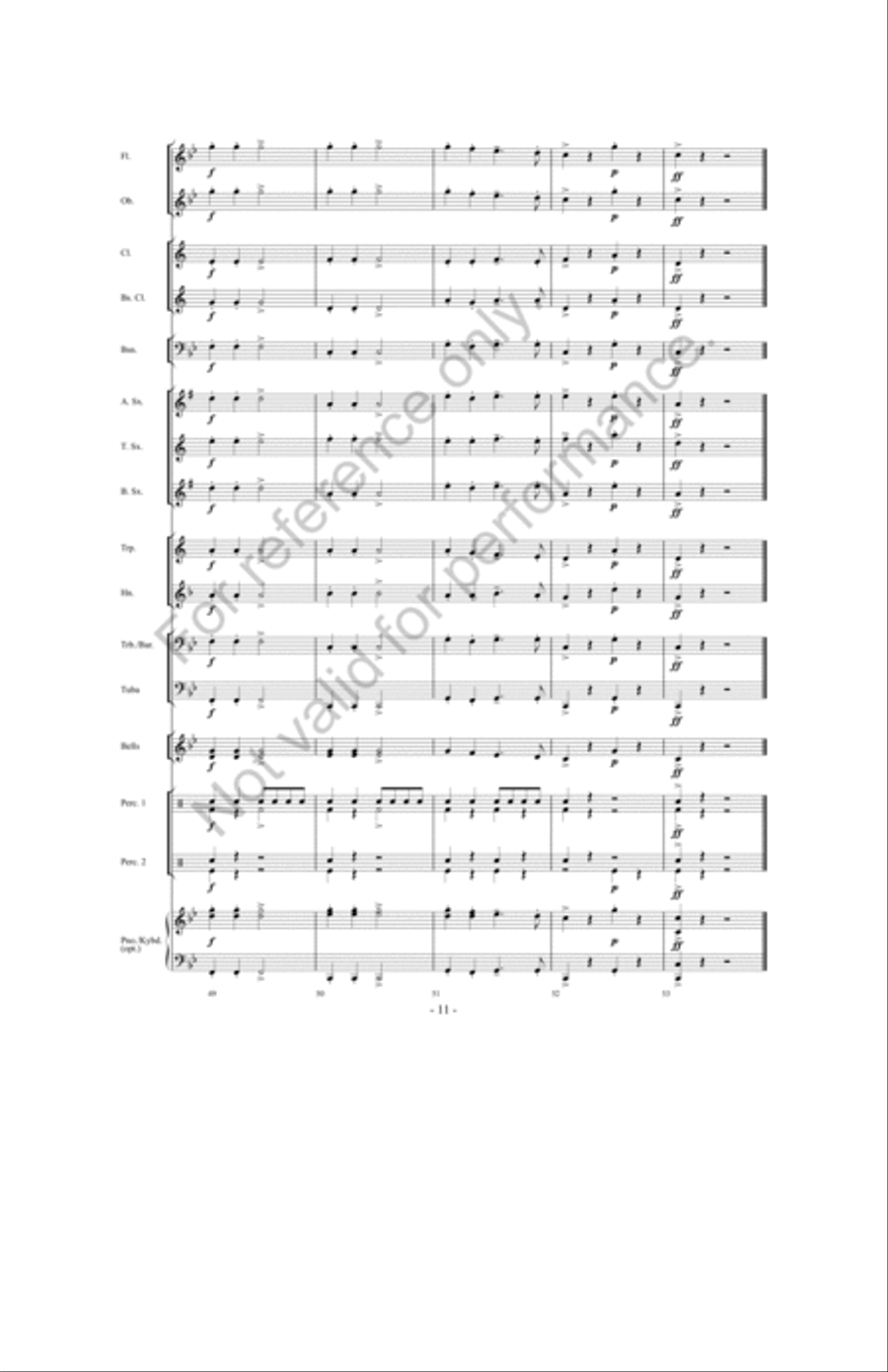 When Santa's Away, The Elves Will Play! Concert Band scores gallery preview page 10