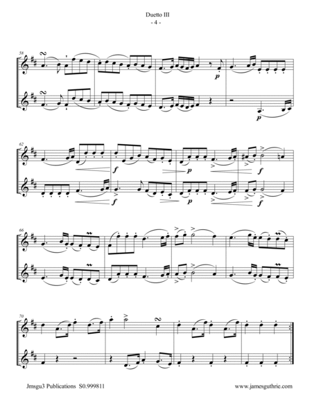 Stamitz: Duet Op.27 No. 3 for Violin Duo image number null