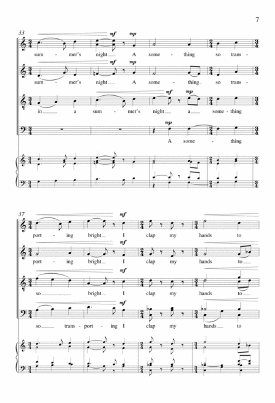 A Summer's Day 4-Part scores gallery preview page 6