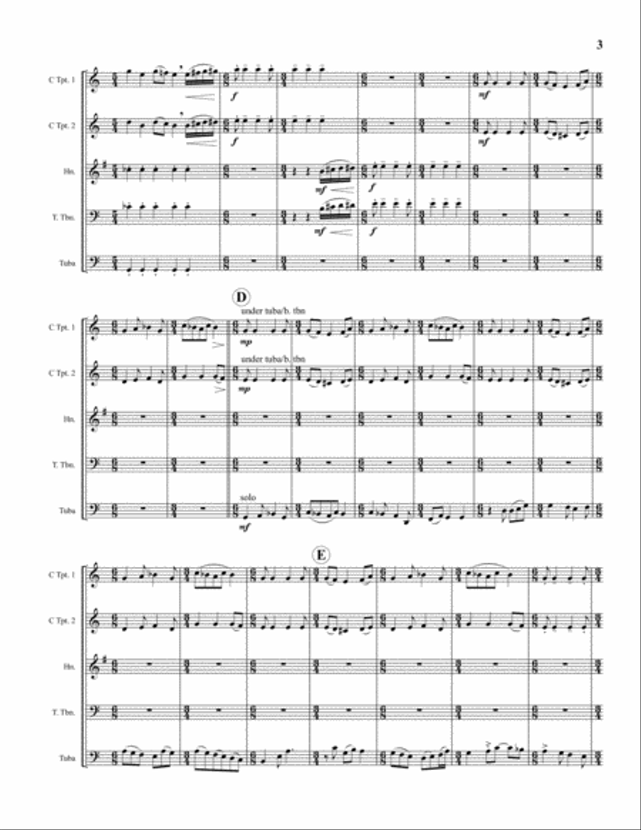 Road Rage Brass Quintet scores gallery preview page 3