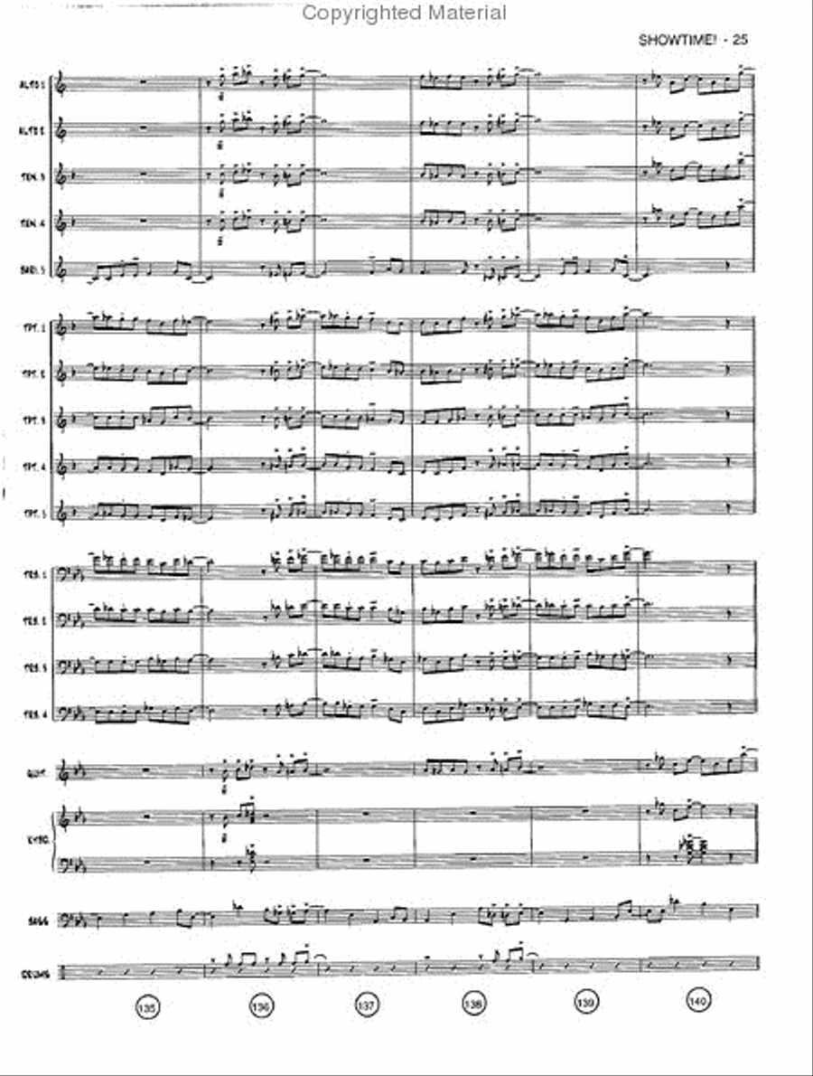 Showtime! Jazz Ensemble scores gallery preview page 24