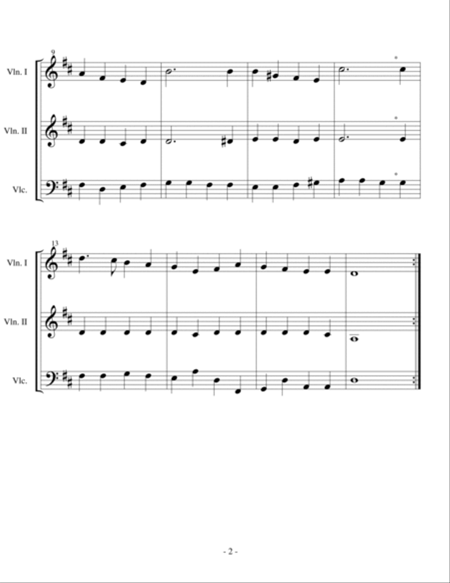 A Collection Of Hymns For String Trio book 2 String Trio scores gallery preview page 4