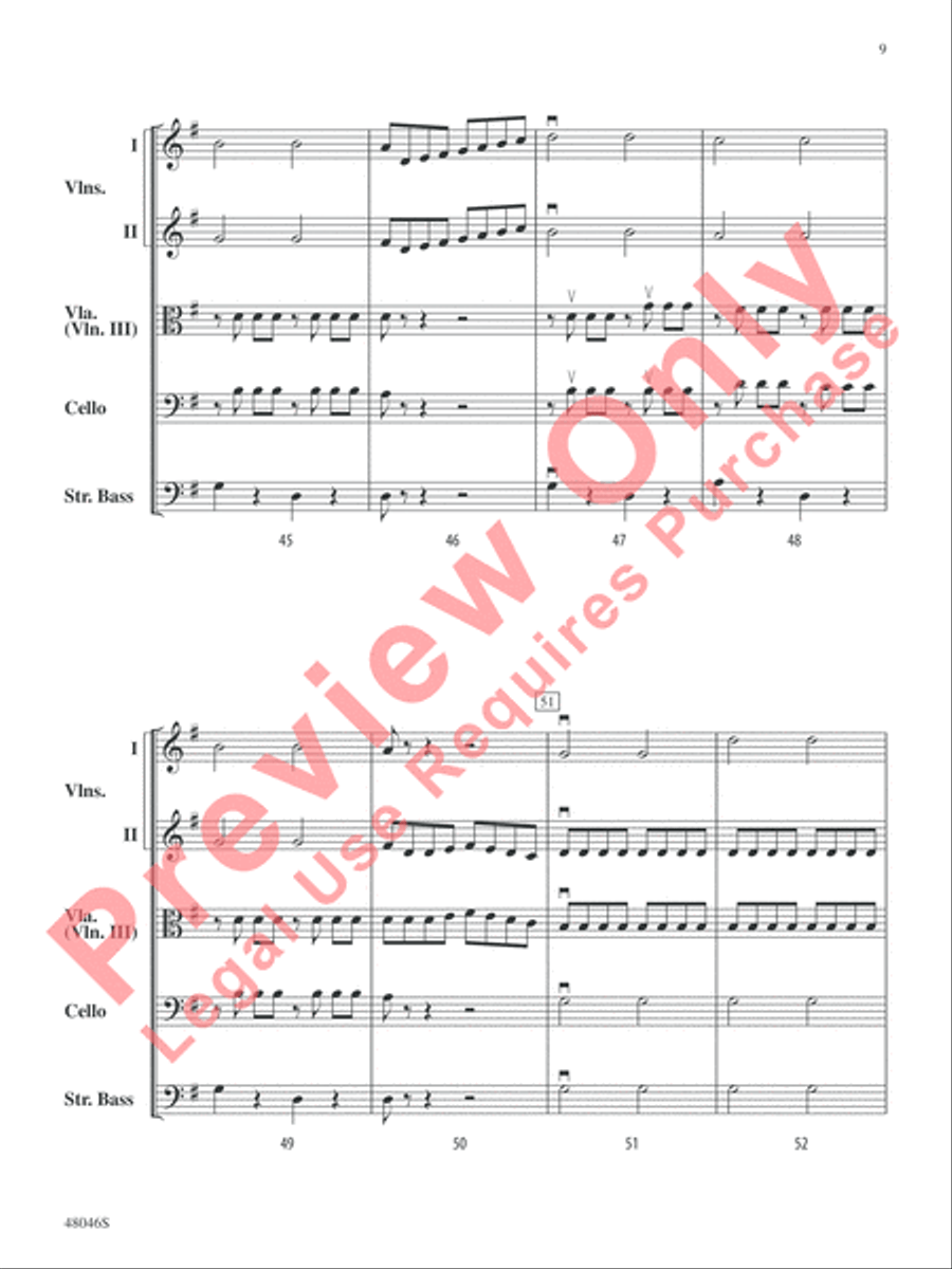 Mozart and Company String Orchestra scores gallery preview page 10