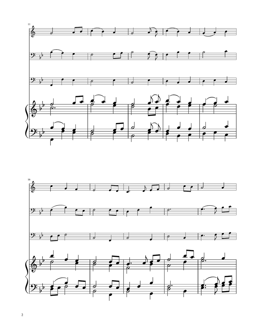 The First Noel - Brass Trio Brass Trio scores gallery preview page 2