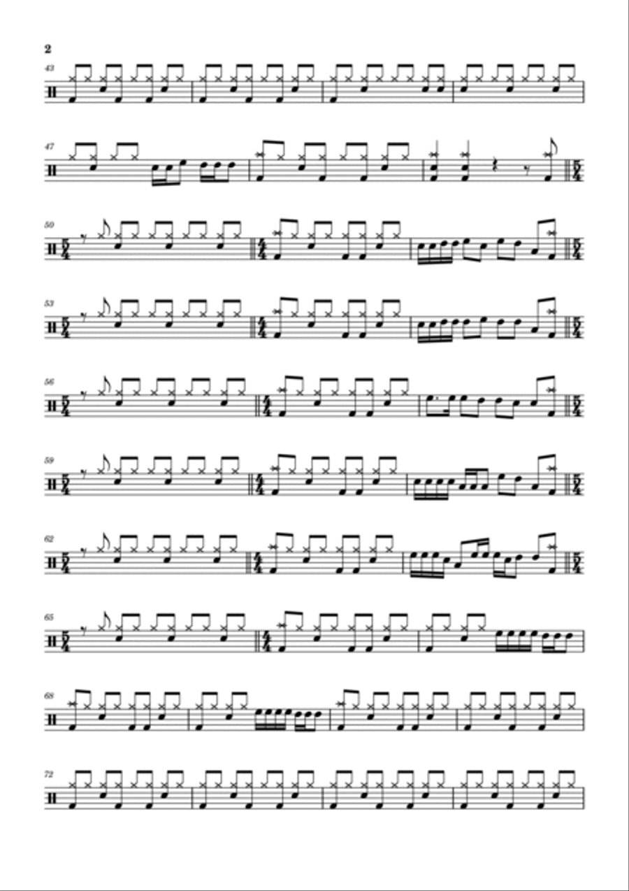 Here Comes The Sun Here Comes The Sun Drum Set scores gallery preview page 2