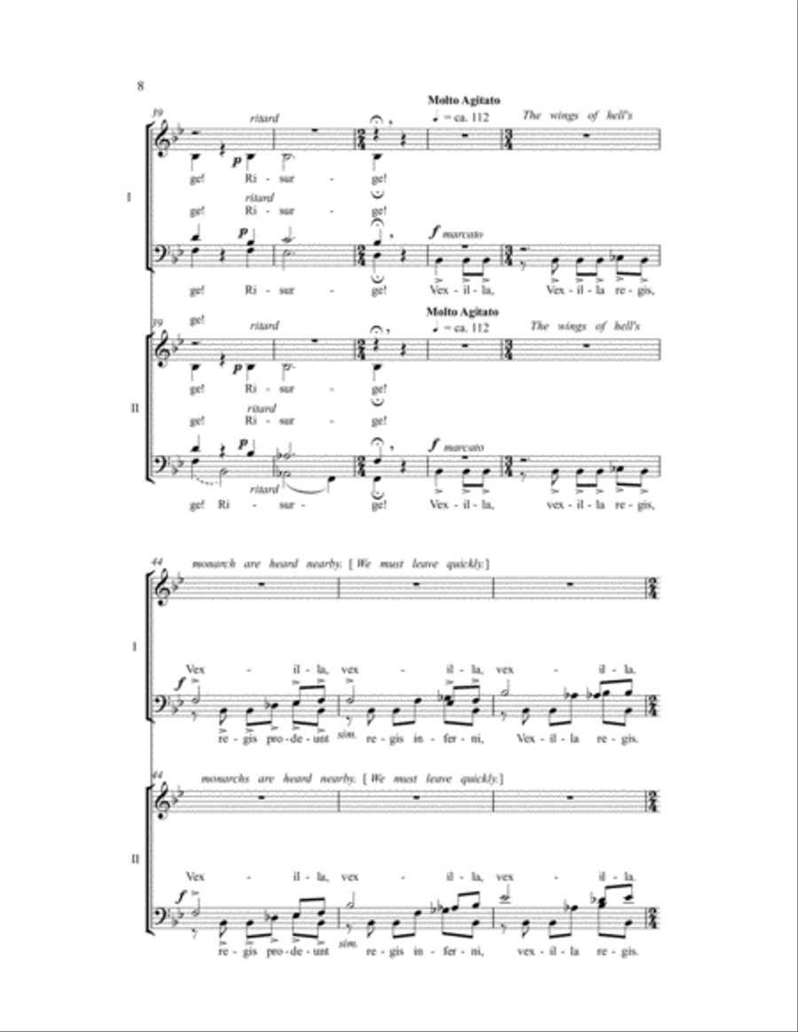 We Beheld Once Again the Stars 4-Part scores gallery preview page 5