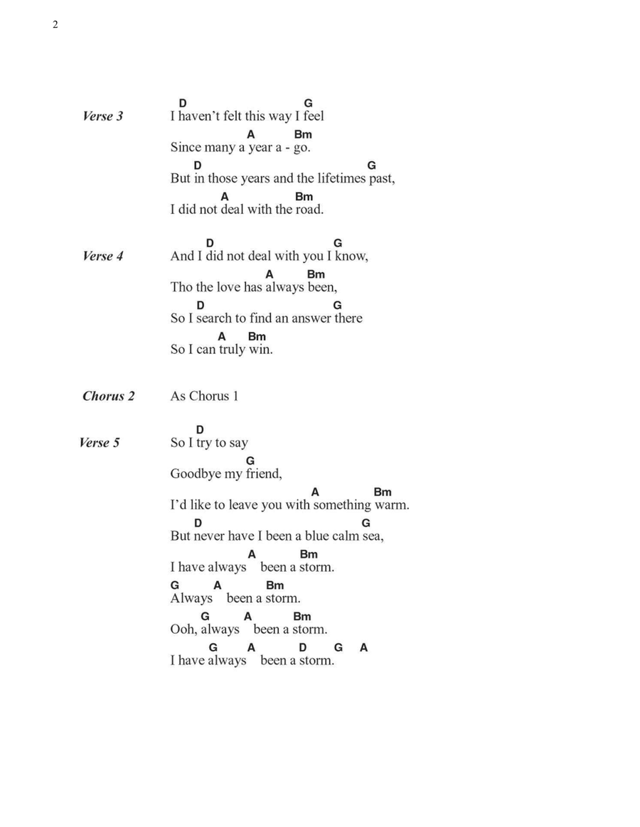 Storms Storms Easy Guitar scores gallery preview page 2