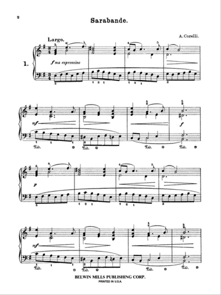 Corelli: Twenty-Four Pieces Piano Solo scores gallery preview page 1