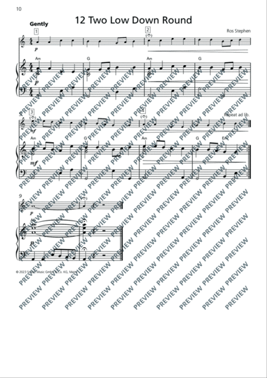 Violin Junior: Piano accompaniments 2 Violin Solo scores gallery preview page 10