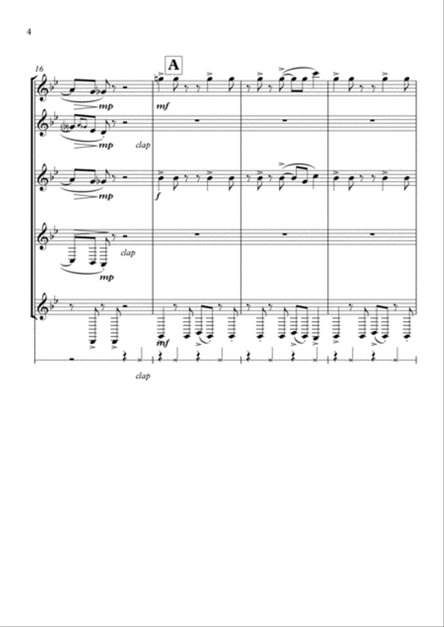 Bad Guy Small Ensemble scores gallery preview page 4