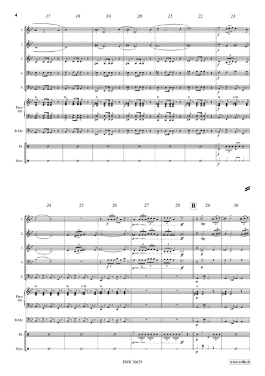 Ceremonial Procession Brass Band scores gallery preview page 4