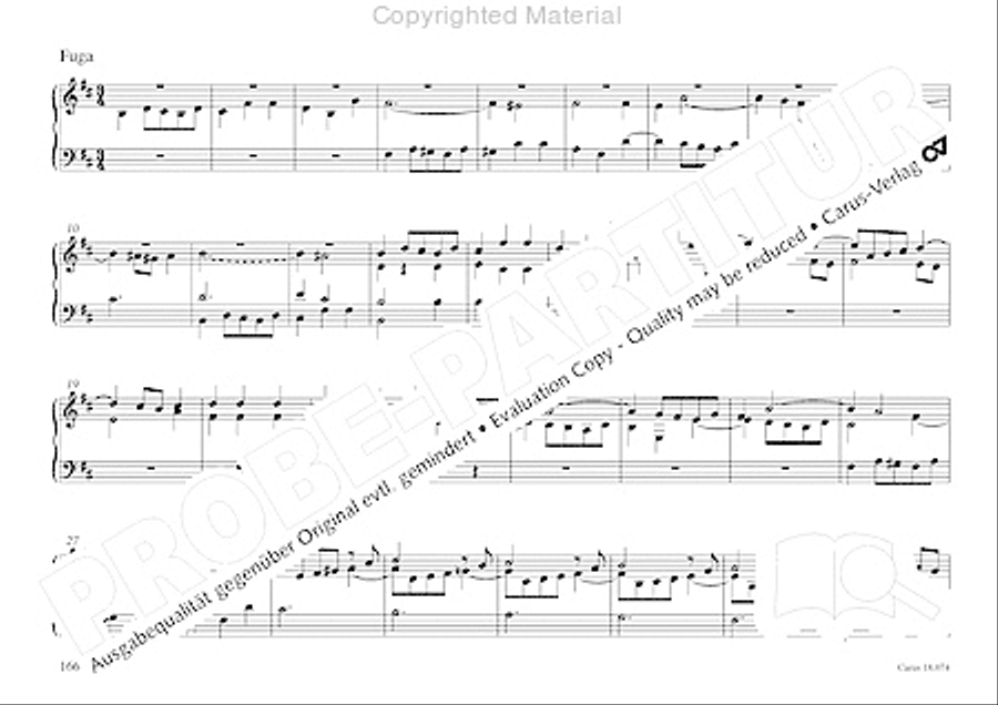 Organo pleno. Orgelstucke zum Ein- und Auszug Organ Solo scores gallery preview page 174