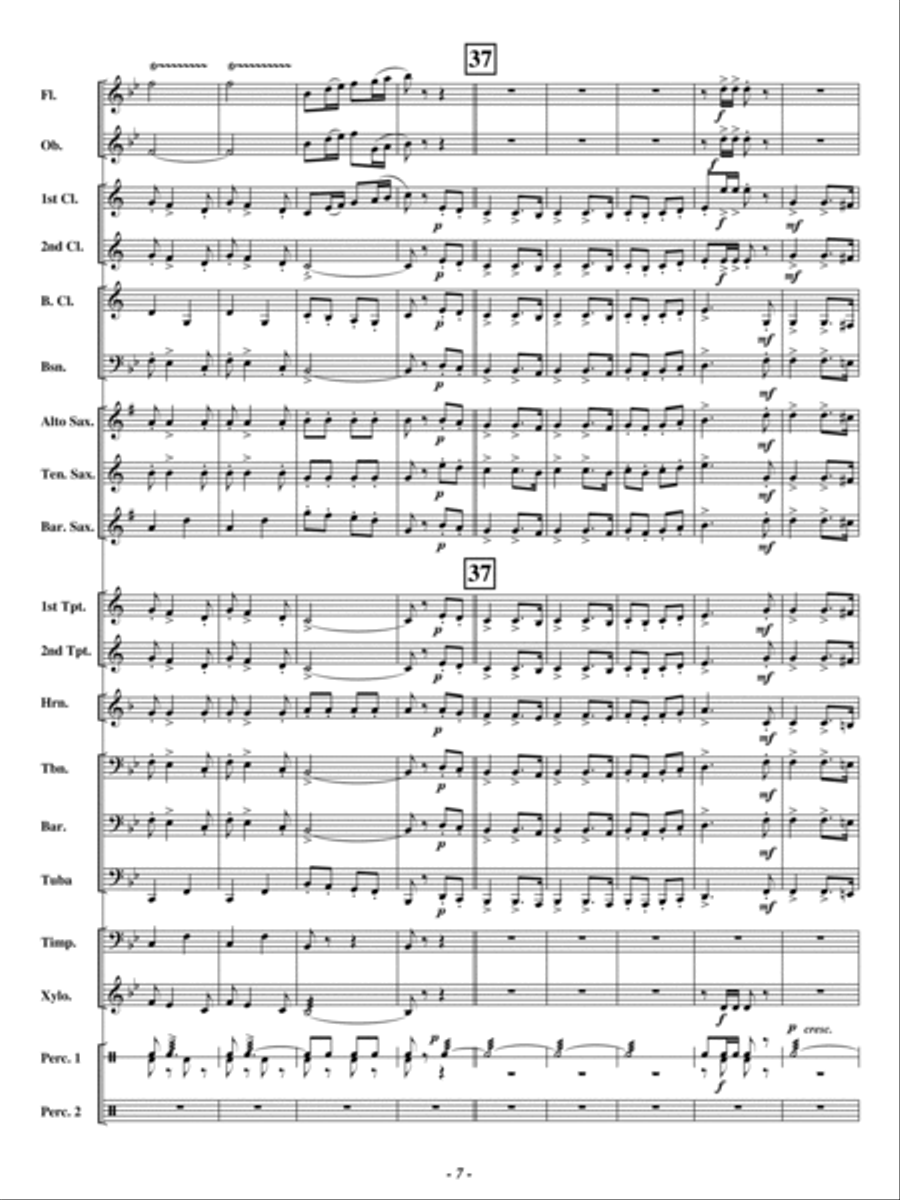 U. S. Field Artillery Concert Band scores gallery preview page 6