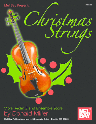 Book cover for Christmas Strings: Viola, Violin 3 & Ensemble Score