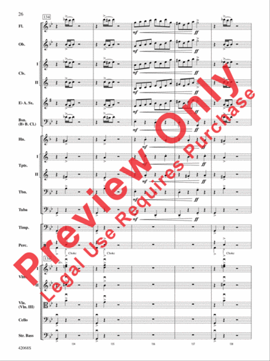 Peer Gynt Suite Selections Full Orchestra scores gallery preview page 27