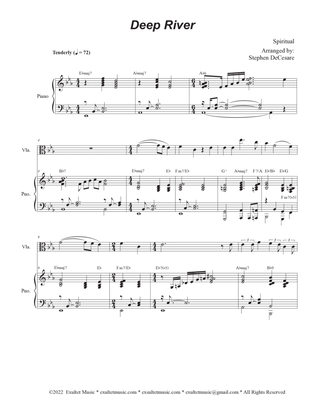 Deep River (Viola solo and Piano)