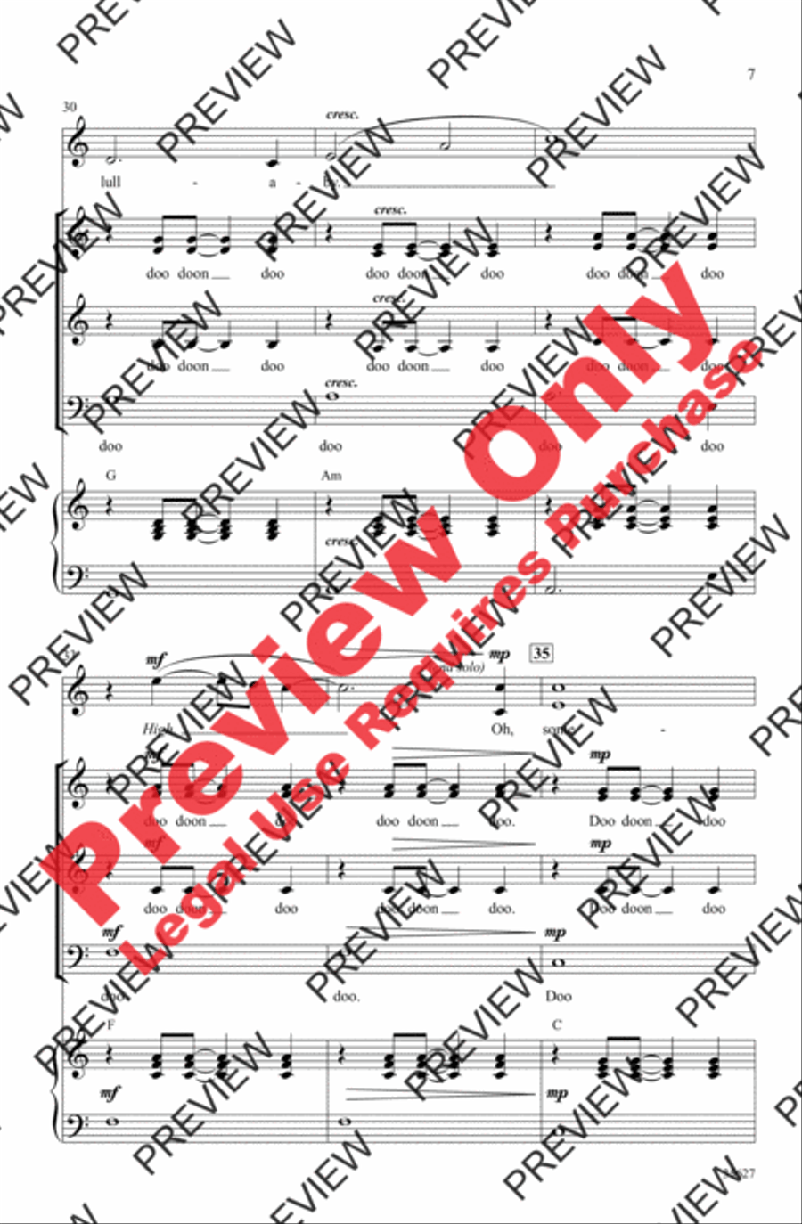 Over the Rainbow Over the Rainbow 3-Part scores gallery preview page 7