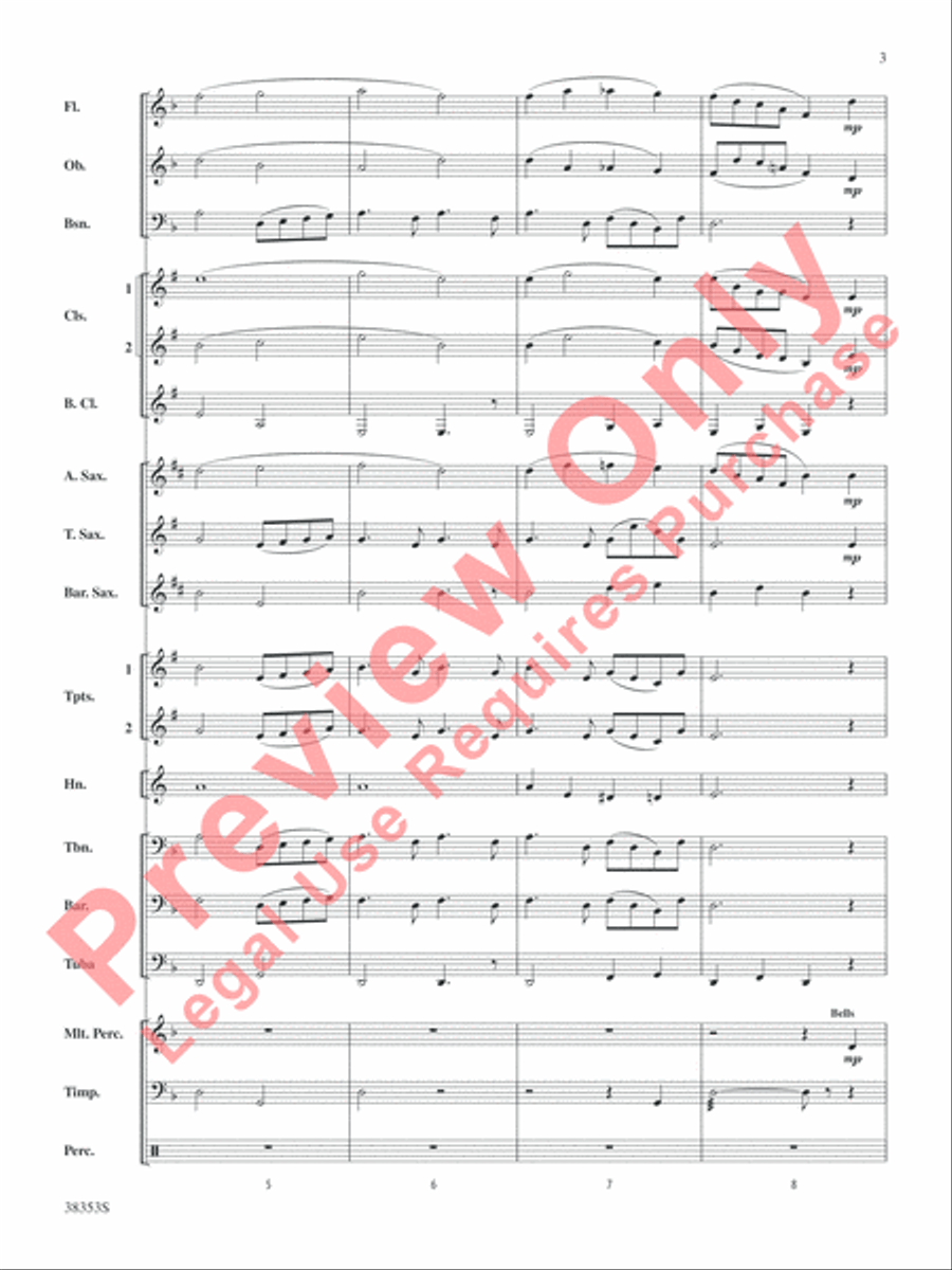 Swan Lake Swan Lake Concert Band scores gallery preview page 4