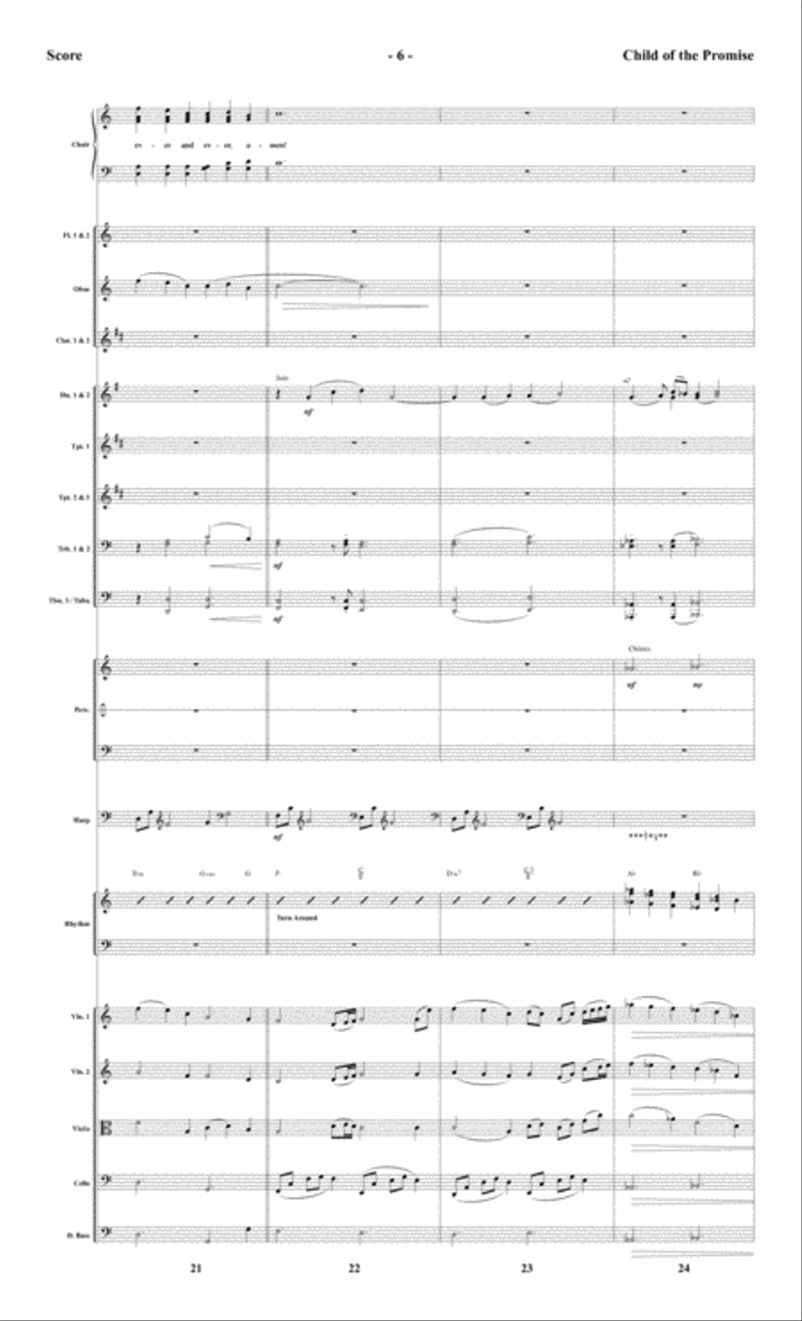 Child of the Promise - Orchestral Score and Parts Choir scores gallery preview page 8