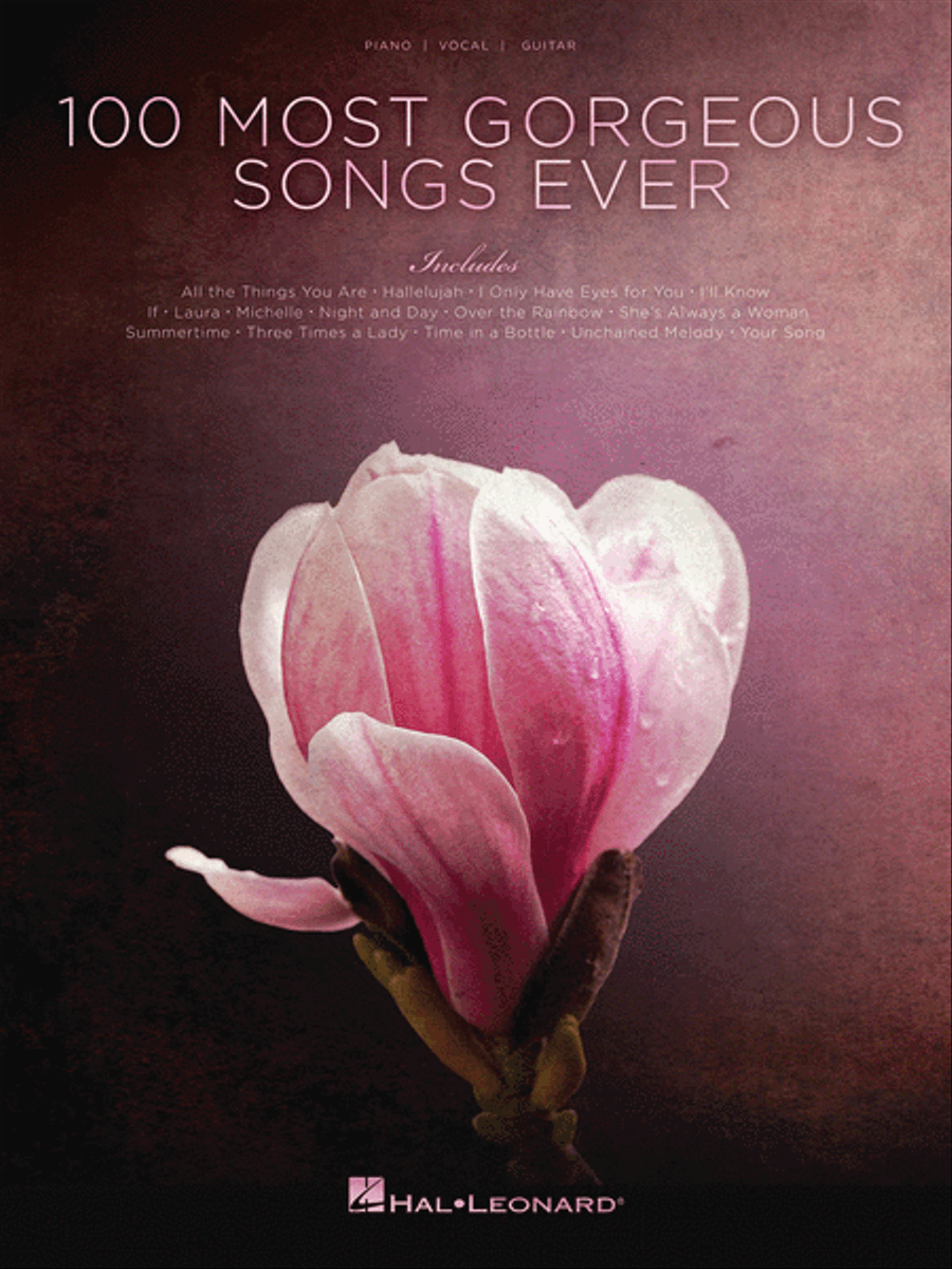 100 Most Gorgeous Songs Ever Piano, Vocal, Guitar scores gallery preview page 1