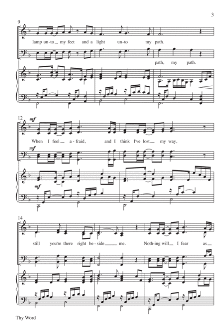 Thy Word Thy Word 4-Part scores gallery preview page 10