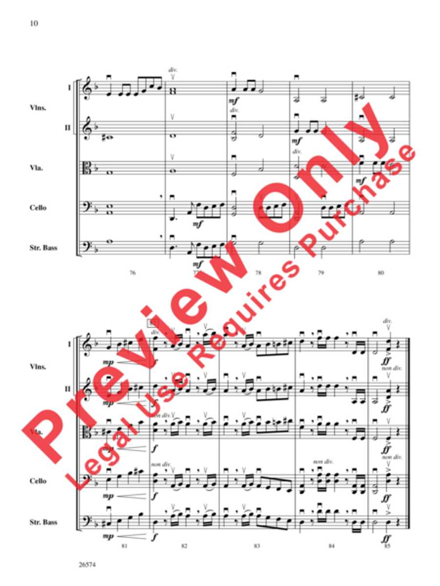 Tango d'Amour Tango d'Amour String Orchestra scores gallery preview page 11