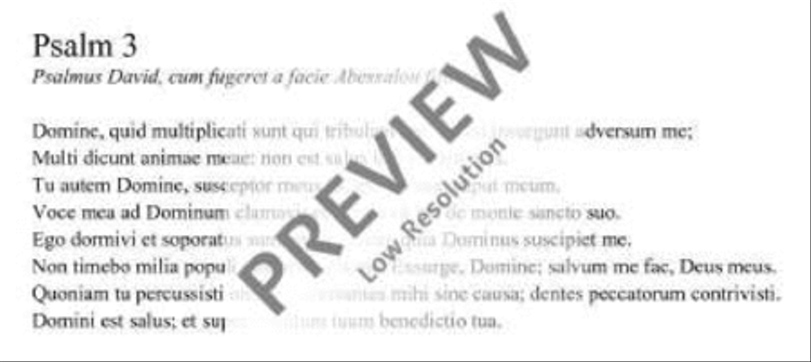 Domine quid multiplicati sunt A Cappella scores gallery preview page 5