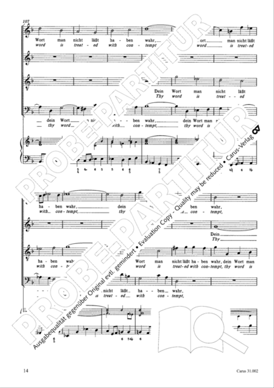 O God, from heaven look on us (Ach Gott, vom Himmel sieh darein) ATB scores gallery preview page 15