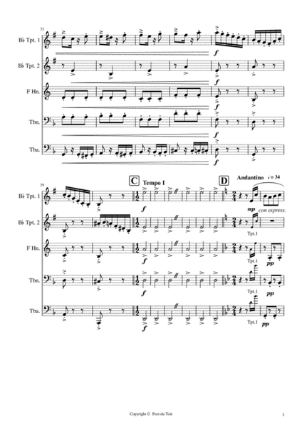 Offertorio & Si un jour from La Forza del Destino - G Verdi (Brass Quintet) image number null