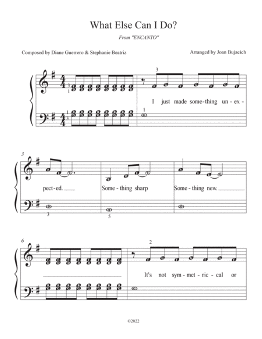 What Else Can I Do? Easy Piano scores gallery preview page 2