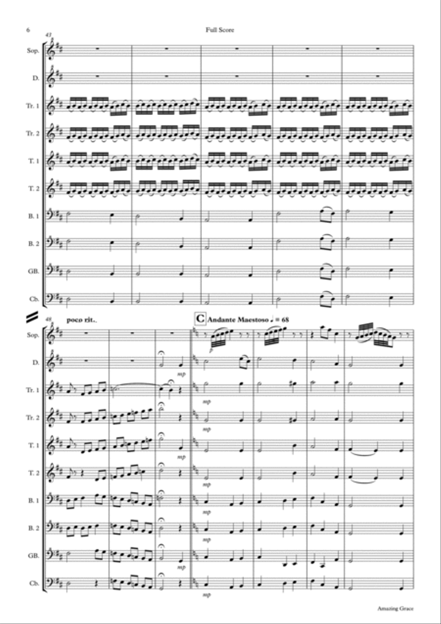 Amazing Grace Soprano Recorder scores gallery preview page 6