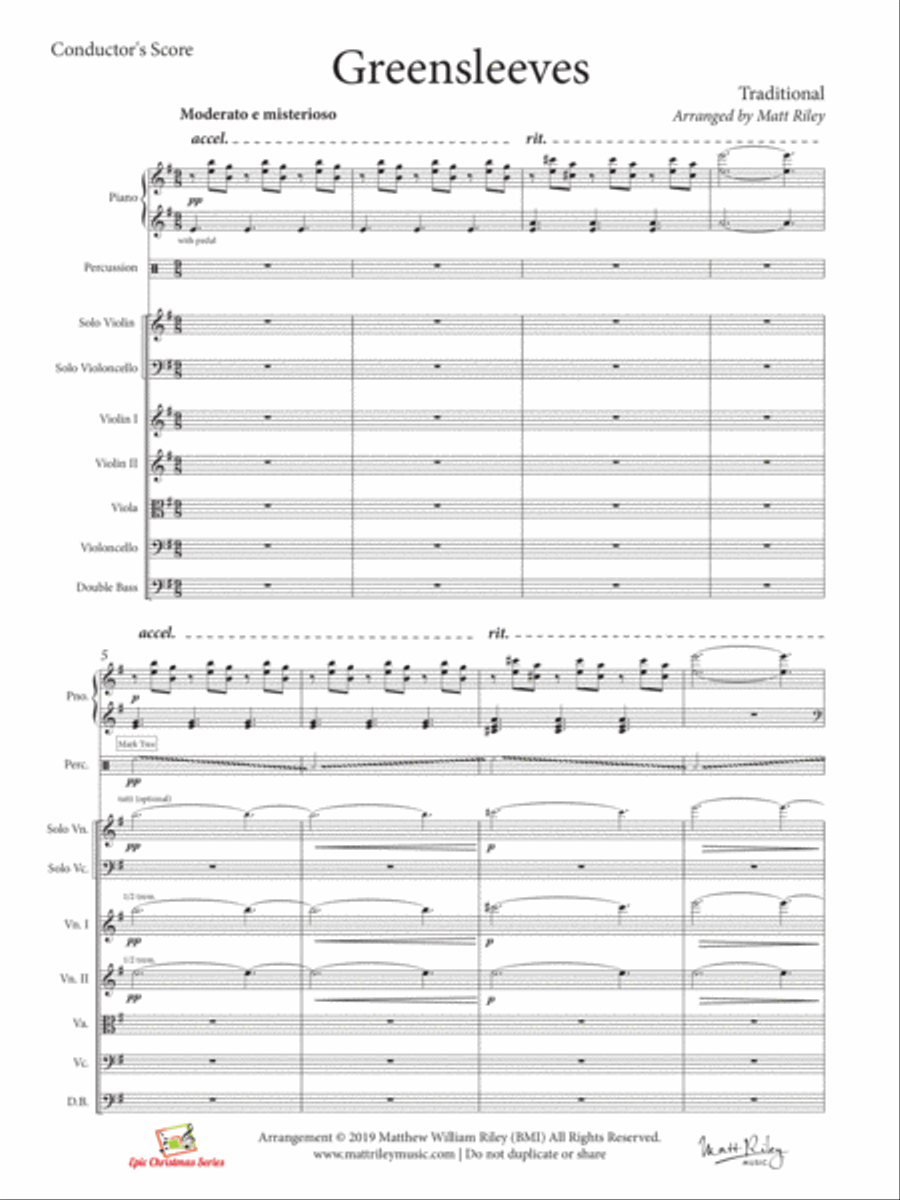 Greensleeves Chamber Orchestra scores gallery preview page 3