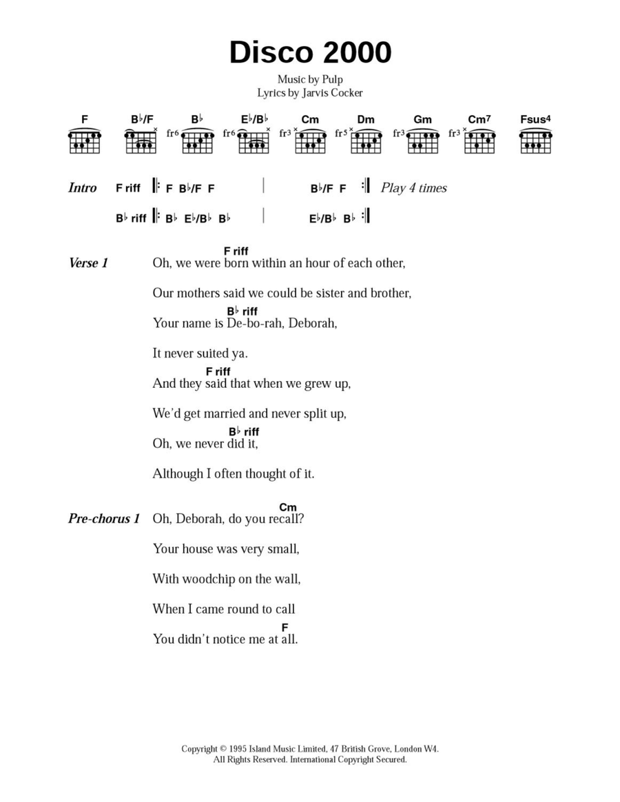 Disco 2000 Acoustic Guitar scores gallery preview page 1