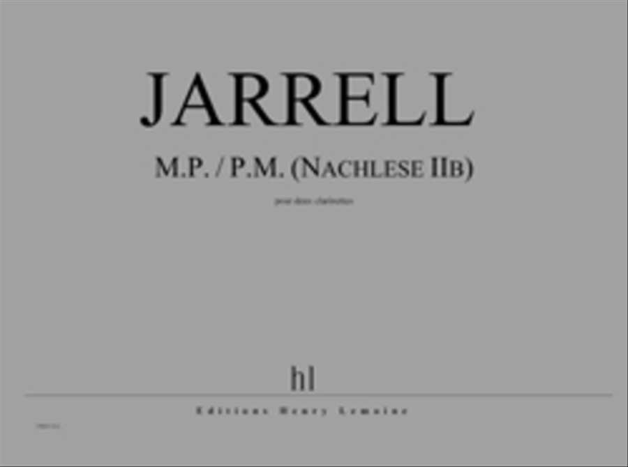 P.M. / M.P. (Nachlese IIb) Clarinet Duet scores gallery preview page 1