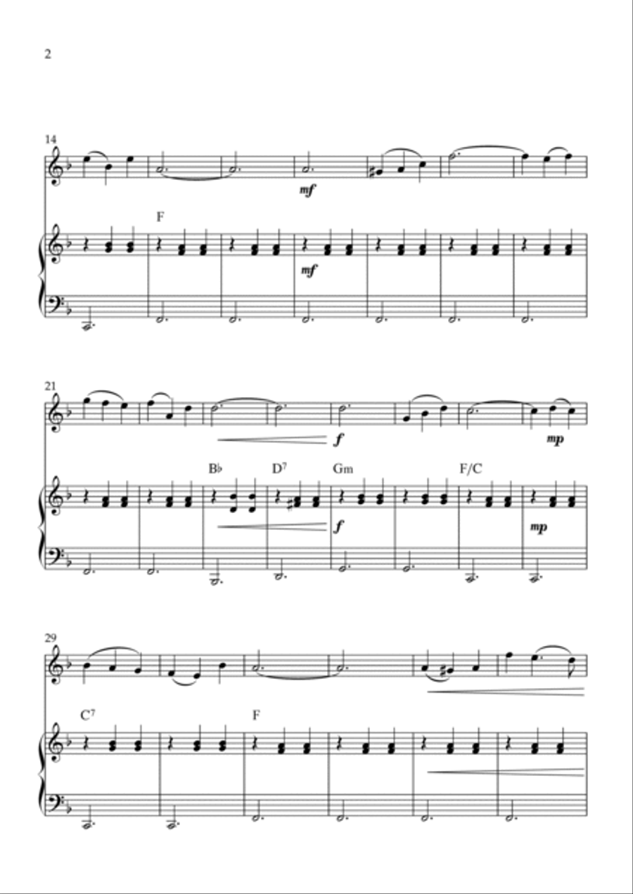 Sobre Las Olas (Over The Waves) Piano scores gallery preview page 2