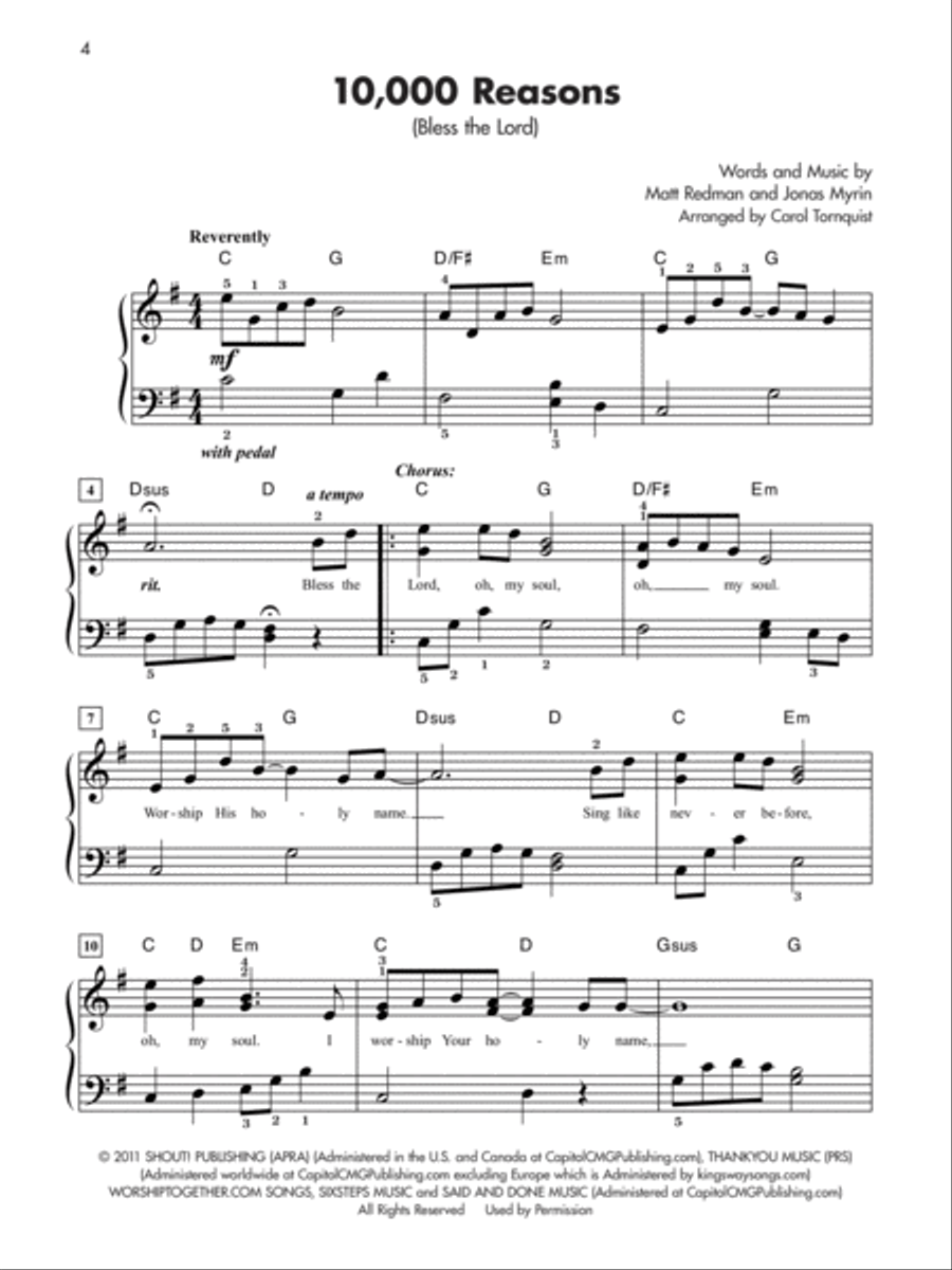 The Giant Book of Christian Sheet Music Easy Piano scores gallery preview page 2