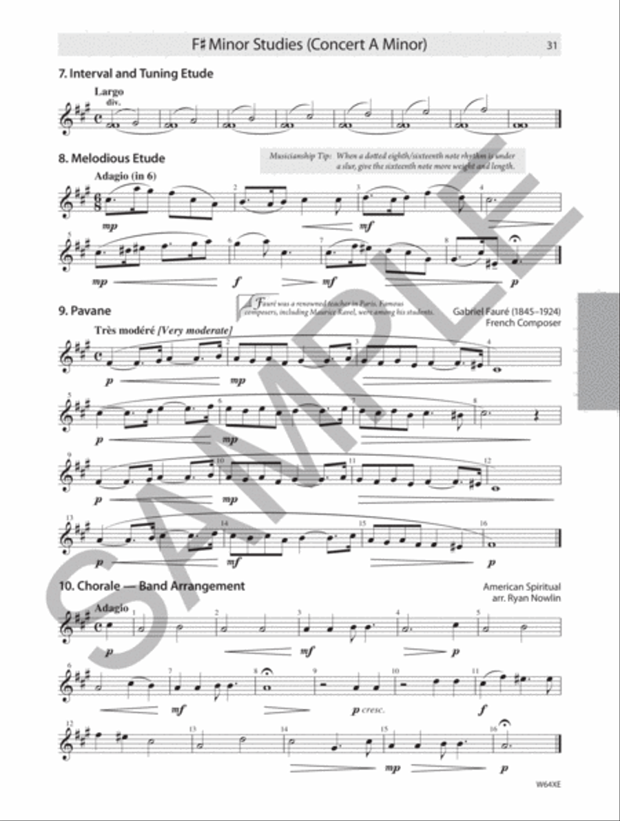 Tradition of Excellence: Technique and Musicianship - Eb Alto Saxophone Concert Band Methods scores gallery preview page 2