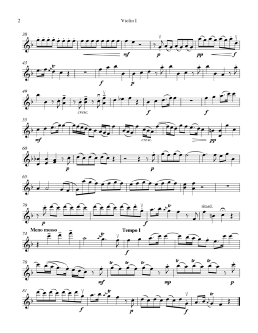 Ev'ry Valley from Messiah String Quartet scores gallery preview page 2