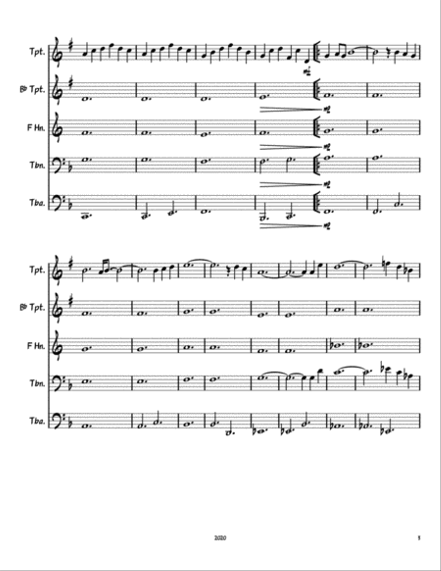 Colour My World Brass Ensemble scores gallery preview page 3
