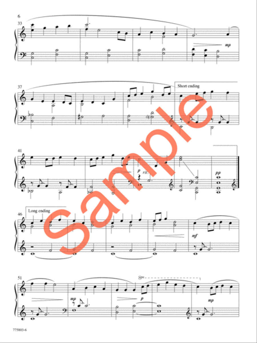 My Joy and My Rest Piano Solo scores gallery preview page 6