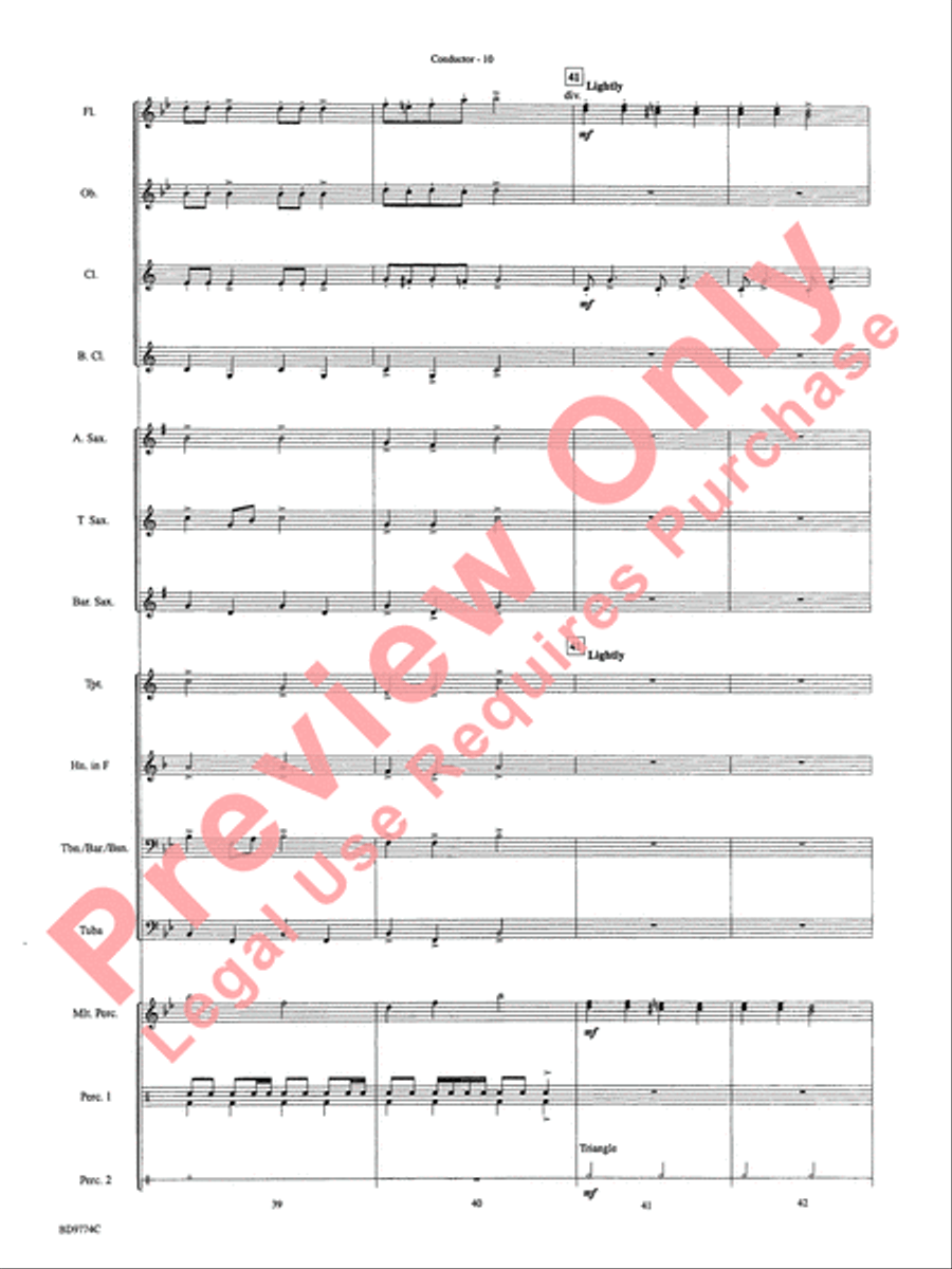 March of the Magical Toys Concert Band scores gallery preview page 13