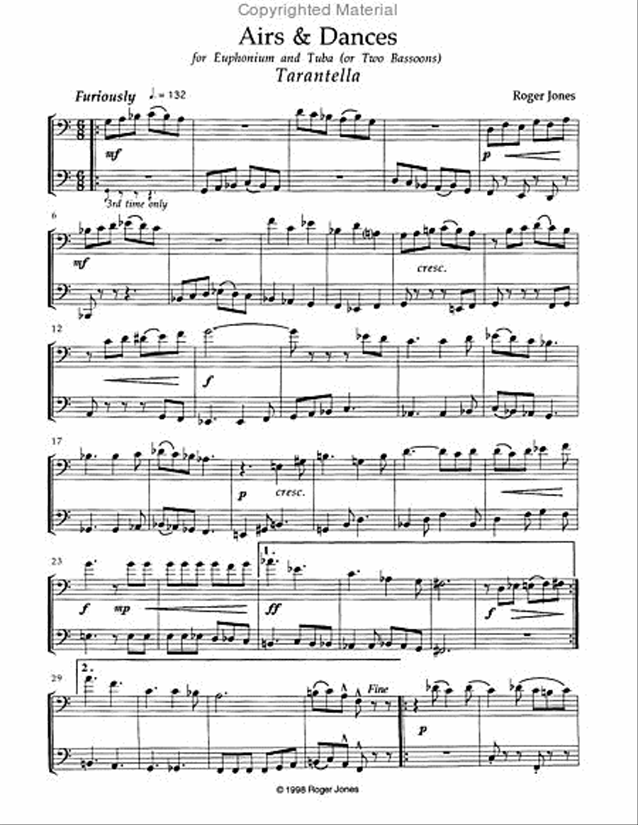Airs and Dances Brass Duet scores gallery preview page 2