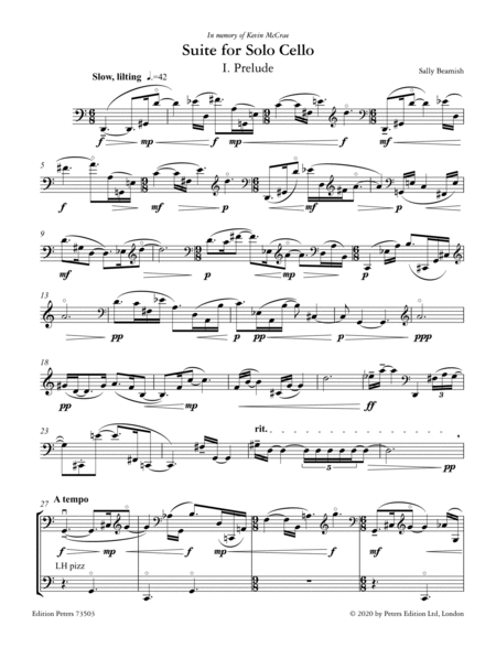 Suite for Solo Cello