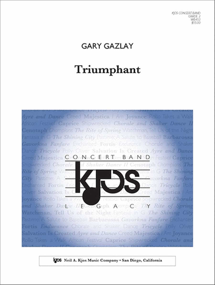 Triumphant Concert Band scores gallery preview page 1